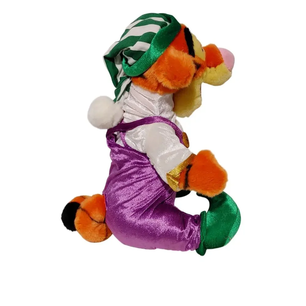 Disney Winnie the Pooh Tigger Jester Disney Store Christmas Plush Elf Costume